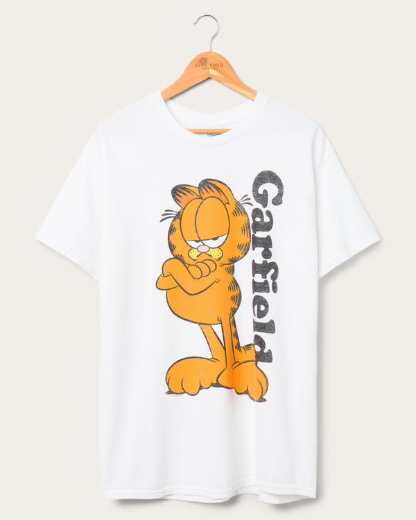 junk food clothing Garfield Flea Market Tee White