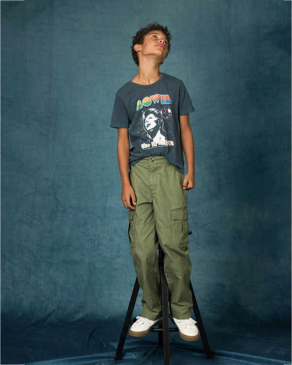 Junk Food Clothing Kids Bowie Glam Tee Black Sea