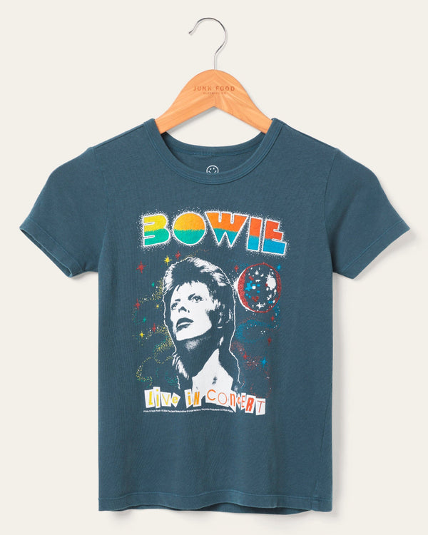 junk food clothing Kids Bowie Glam Tee Black Sea
