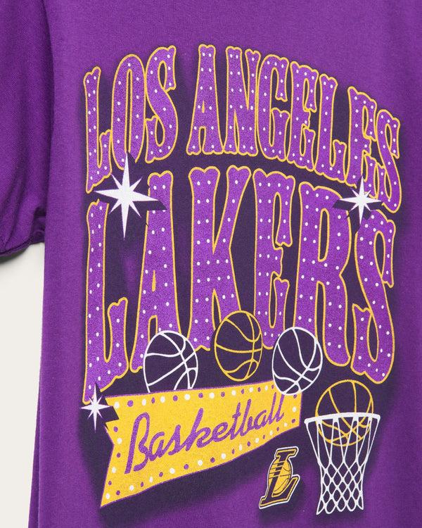 Junk Food Clothing Lakers Bright Lights Tee Purple