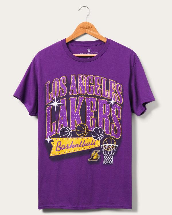 junk food clothing Lakers Bright Lights Tee Purple