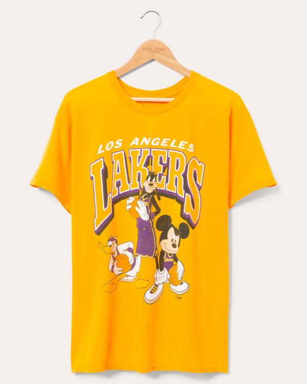 junk food clothing Lakers Disney Squad Tee Gold