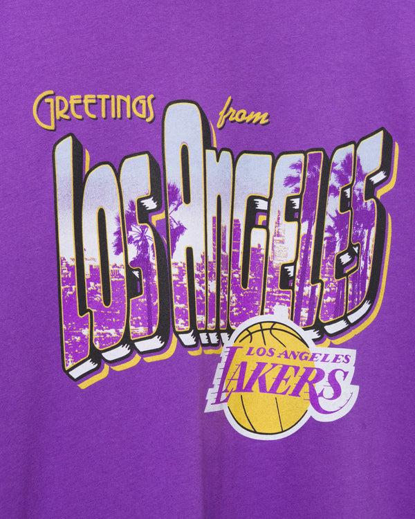 Junk Food Clothing Lakers NBA Postcard Tee Purple