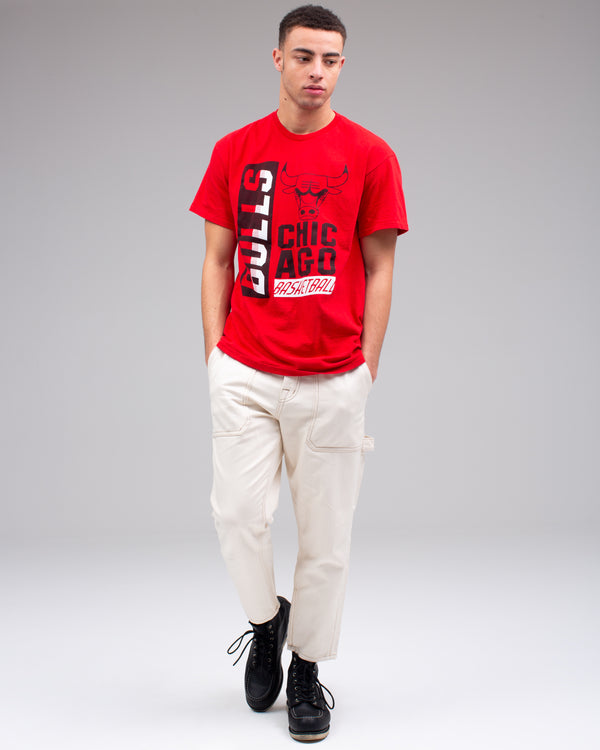 junk food clothing Men's Bulls Classic Crew RED