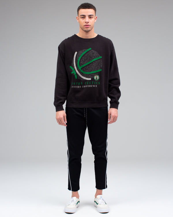 Junk Food Clothing Men's Celtics Pullover BLACK