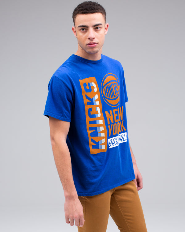 Junk Food Clothing Men's Knicks Classic Crew ROYAL