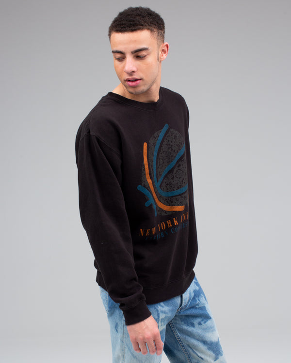 Junk Food Clothing Men's Knicks Pullover BLACK