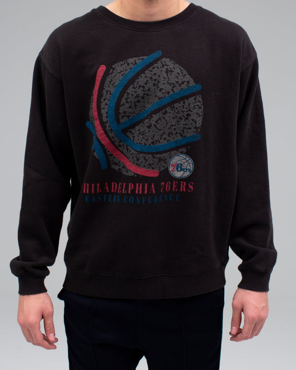 Junk Food Clothing MENS 76ERS PULLOVER BLACK