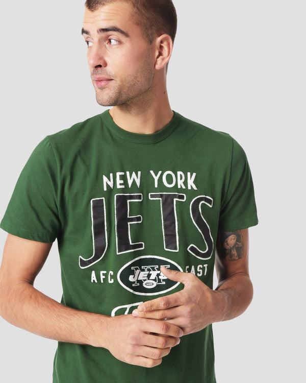 junk food clothing MENS JETS KICKOFF CREW HUNTER