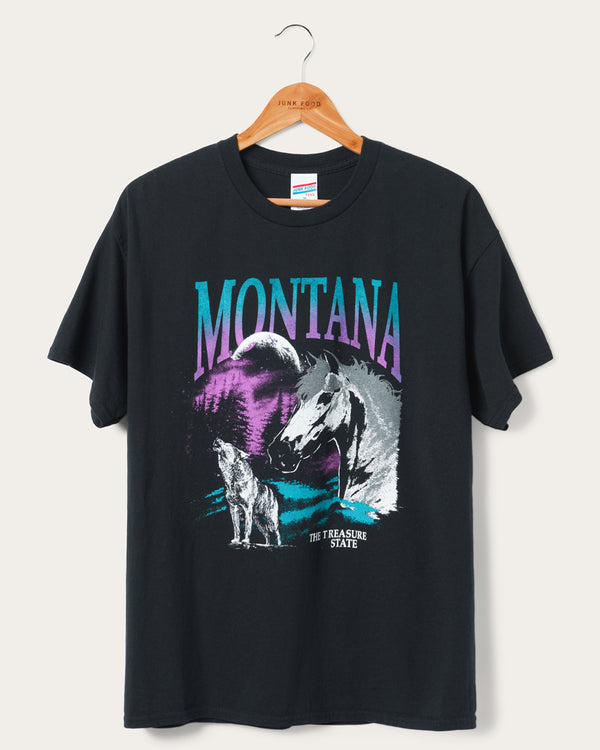junk food clothing Montana Flea Market Tee Black