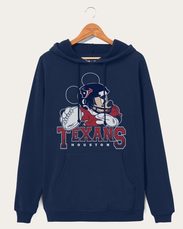 junk food clothing Texans Mickey QB Hoodie Navy