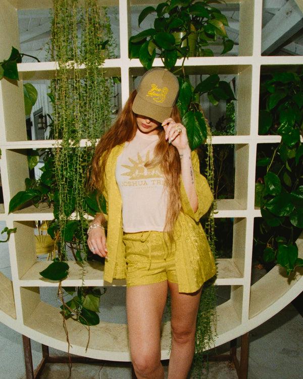 Junk Food Clothing Yeehaw Trucker Hat Sage