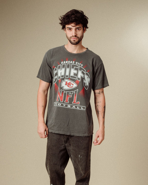 Junk Food Clothing Kansas City Chiefs Chrome Flea Market Tee Midnight