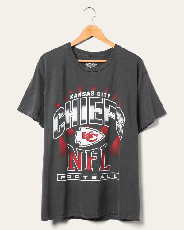junk food clothing Kansas City Chiefs Chrome Flea Market Tee Midnight