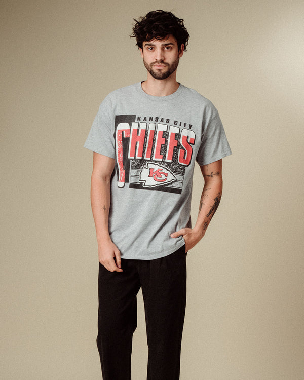 Junk Food Clothing Kansas City Chiefs Complete Tee Heather Gray