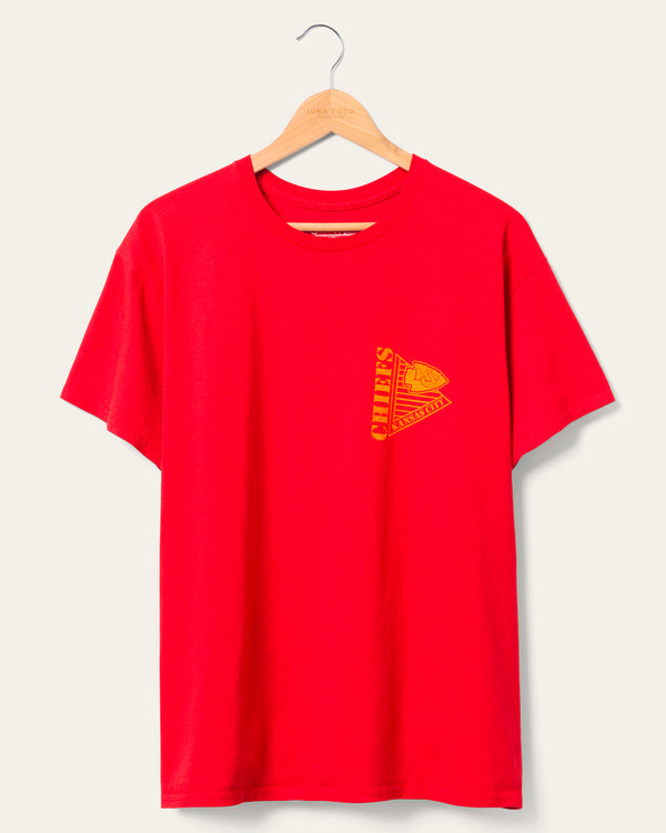 junk food clothing Kansas City Chiefs Drive Tee Red