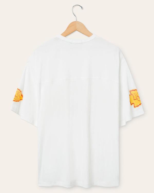 Junk Food Clothing Kansas City Chiefs Halfback Jersey Tee Vintage White