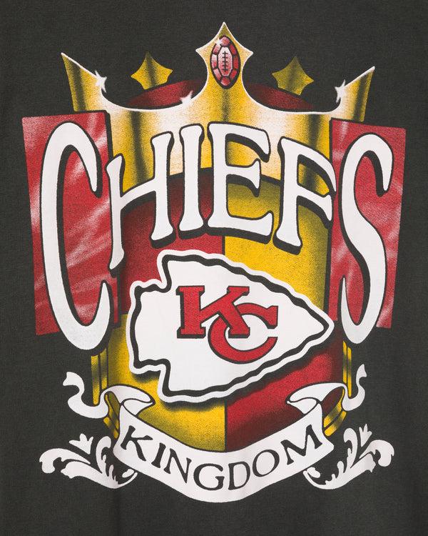 Junk Food Clothing Kansas City Chiefs Kingdom Vintage Tee True Black