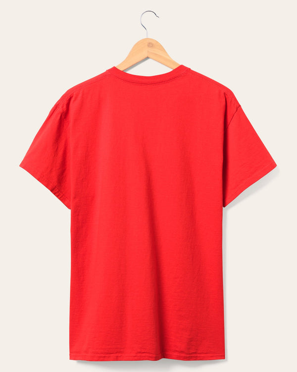 Junk Food Clothing Kansas City Chiefs Mickey Kick Back Tee Red