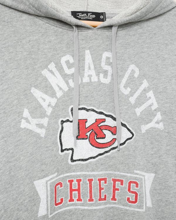 Junk Food Clothing Kansas City Chiefs Scrimmage Hoodie Heather Grey