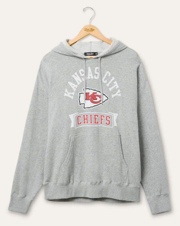 junk food clothing Kansas City Chiefs Scrimmage Hoodie Heather Grey