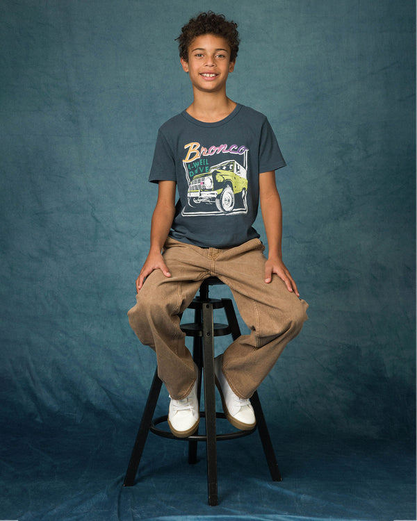 Junk Food Clothing Kids Bronco 4-Wheel Drive Tee Black Sea