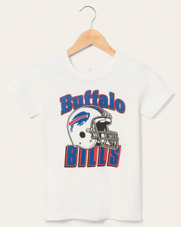 junk food clothing Kids Buffalo Bills Helmet Tee Vintage White
