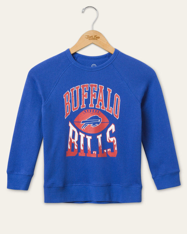 junk food clothing Kids Buffalo Bills Hot Route Raglan Fleece Liberty