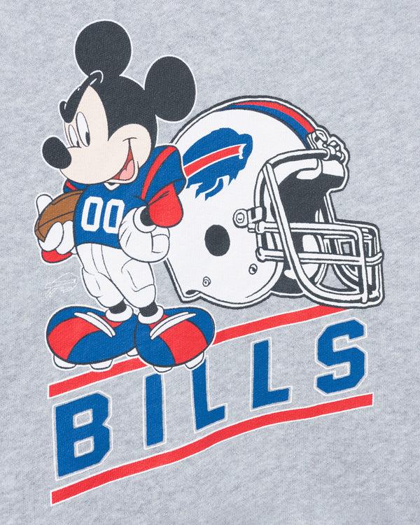 Junk Food Clothing Kids Buffalo Bills Mickey Came To Play Fleece Heather Grey