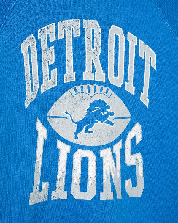 Junk Food Clothing Kids Detroit Lions Hot Route Raglan Fleece Lions Blue