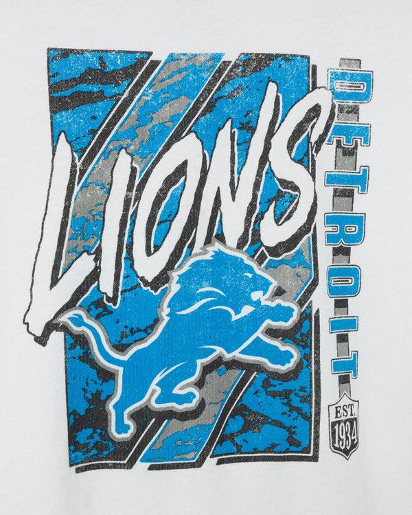 Junk Food Clothing Kids Detroit Lions Icon Tee Vintage White
