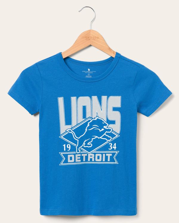 junk food clothing Kids Detroit Lions Overtime Tee Lions Blue