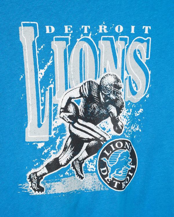 Junk Food Clothing Kids Detroit Lions Rushing Tee Lions Blue