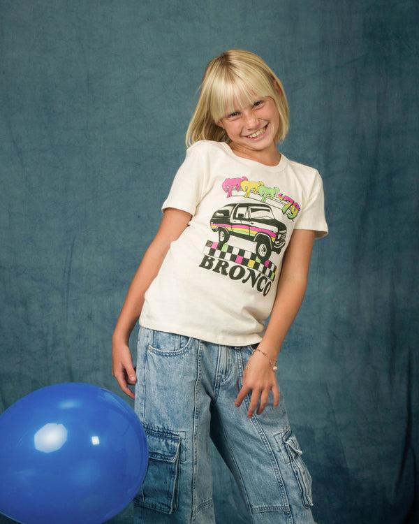 Junk Food Clothing Kids Ford Bronco '79 Tee Vintage White