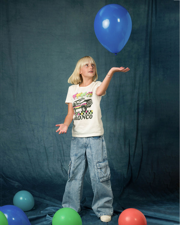 Junk Food Clothing Kids Ford Bronco '79 Tee Vintage White