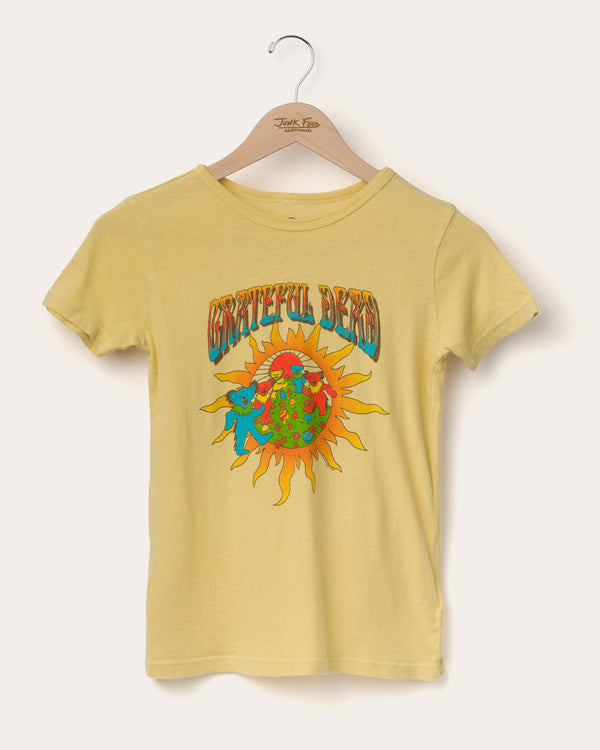 junk food clothing Kids Grateful Dead Sun and Bears Tee Dusty Citron