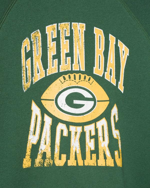 Junk Food Clothing Kids Green Bay Packers Hot Route Raglan Fleece Hunter