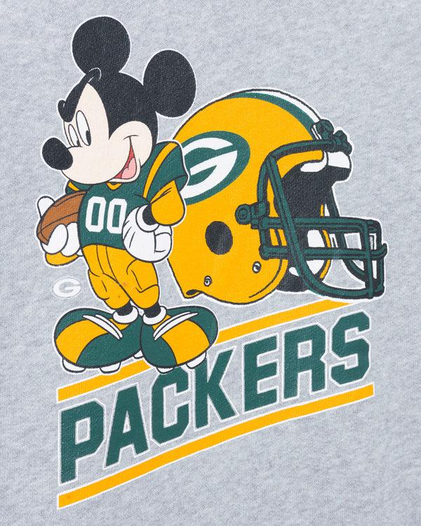 Junk Food Clothing Kids Green Bay Packers Mickey Came To Play Fleece Heather Grey