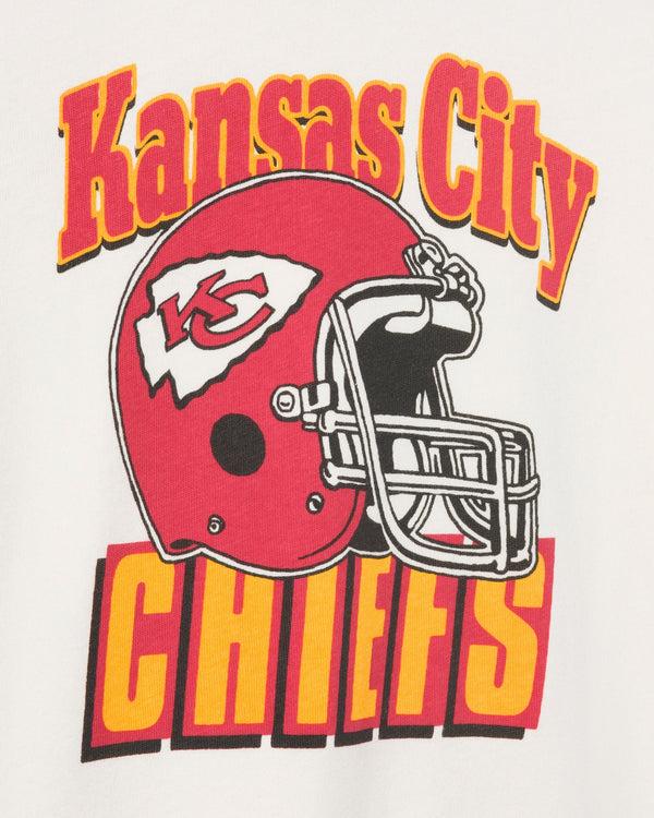 Junk Food Clothing Kids Kansas City Chiefs Helmet Tee Vintage White