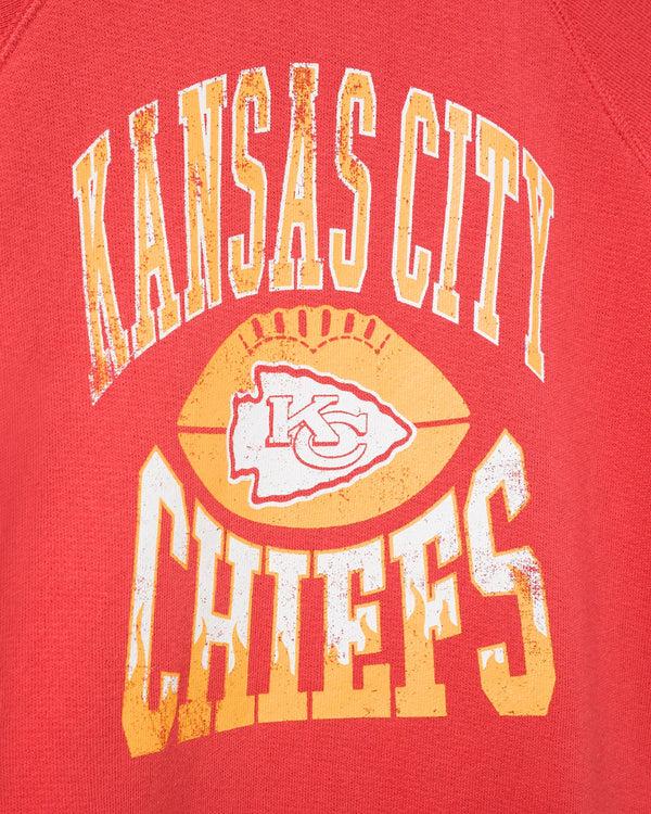 Junk Food Clothing Kids Kansas City Chiefs Hot Route Raglan Fleece Licorice