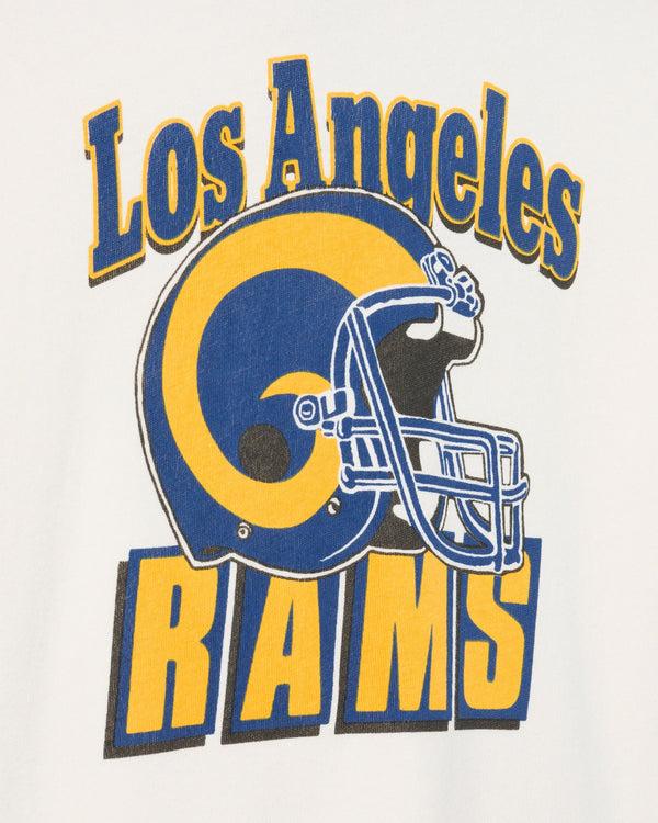 Junk Food Clothing Kids Los Angeles Rams Helmet Tee Vintage White