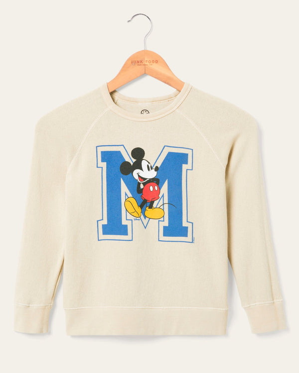 junk food clothing Kids Mickey Big M Raglan Fleece Camel