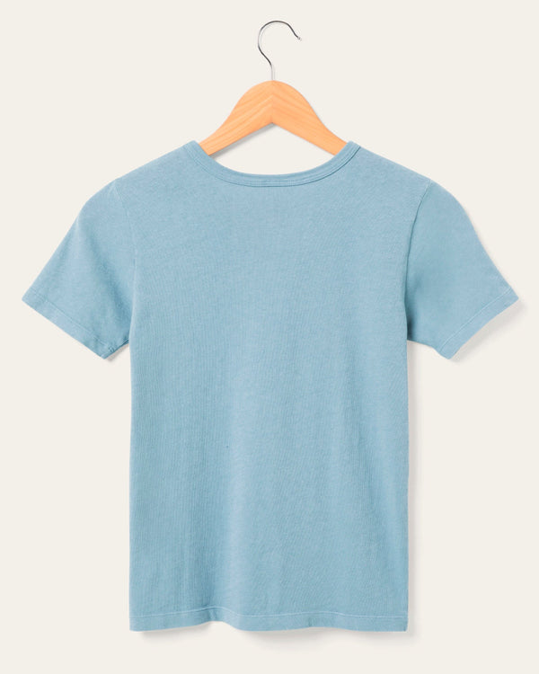 Junk Food Clothing Kids Mickey Sitting Tee Washed Indigo