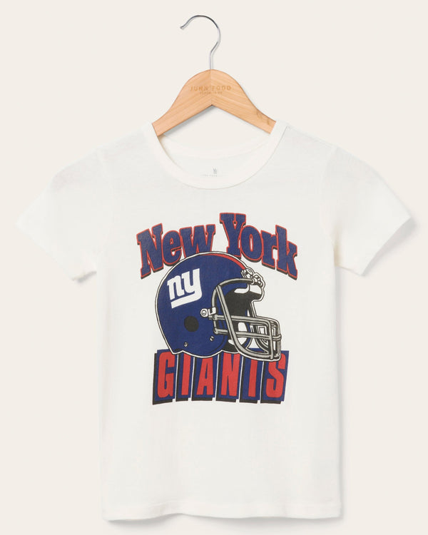 junk food clothing Kids New York Giants Helmet Tee Vintage White