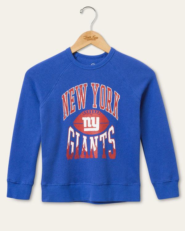 junk food clothing Kids New York Giants Hot Route Raglan Fleece Liberty