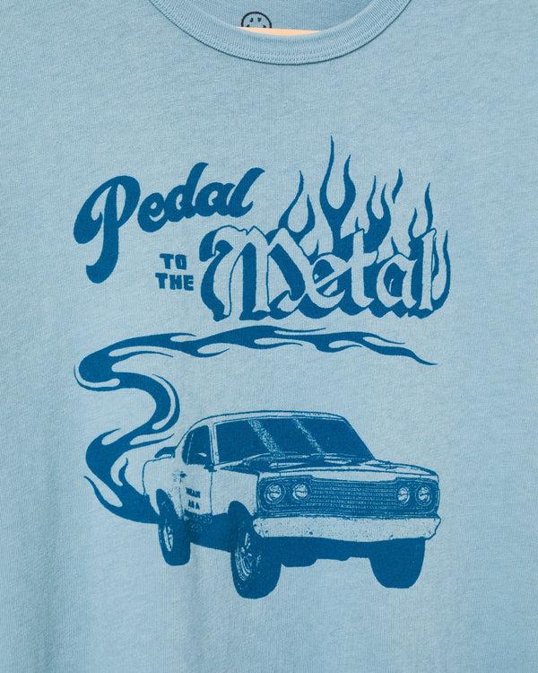 Junk Food Clothing Kids Pedal To The Medal Tee Washed Indigo