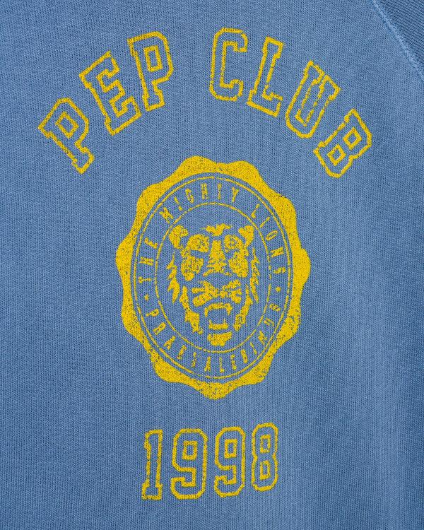 Junk Food Clothing Kids Pep Club Raglan Fleece Deep Indigo