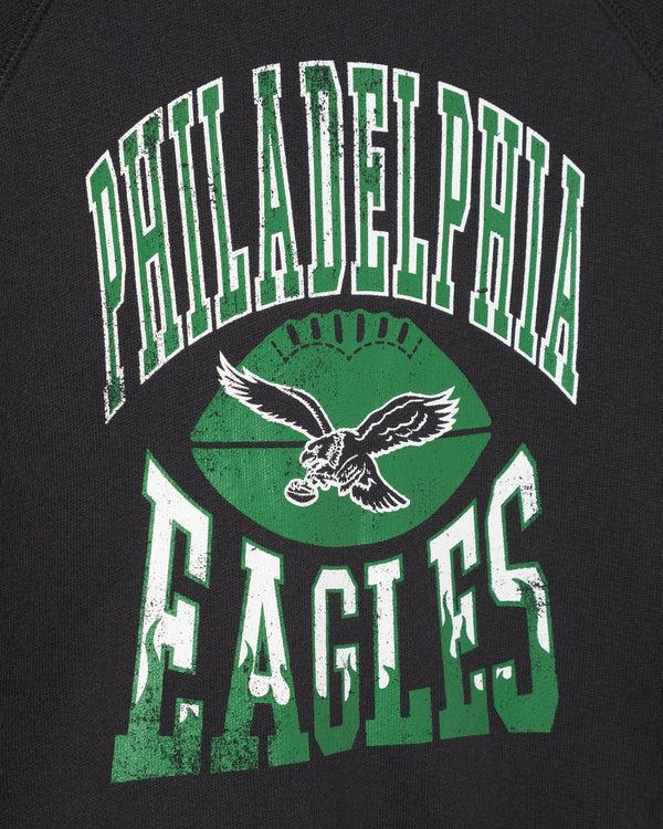 Junk Food Clothing Kids Philadelphia Eagles Hot Route Raglan Fleece True Black