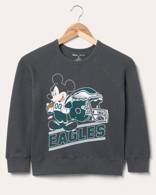 junk food clothing Kids Philadelphia Eagles Mickey Came to Play Fleece Vintage Black