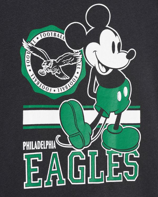 Junk Food Clothing Kids Philadelphia Eagles Mickey Crest Tee Black